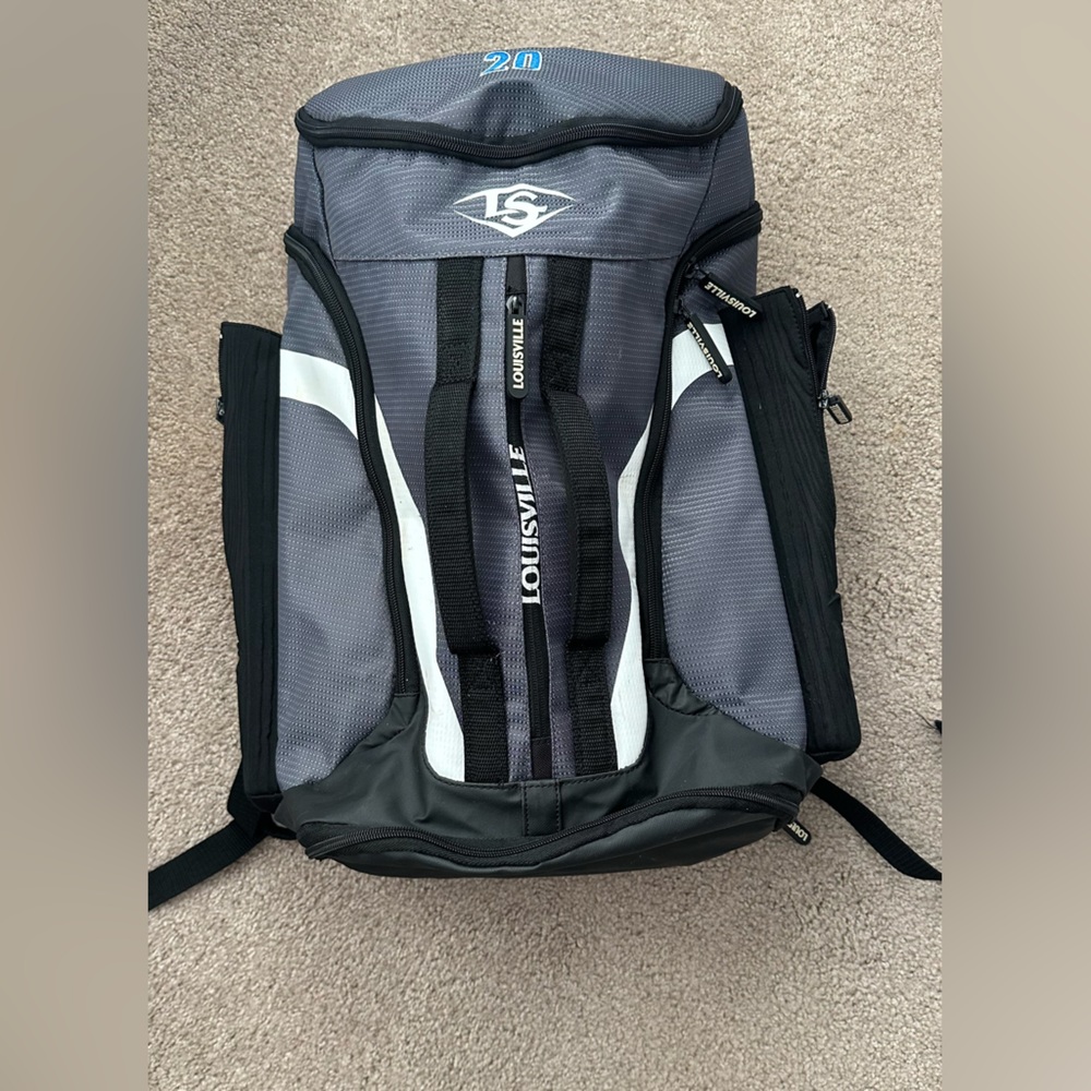 Louisville Kids Backpack - Gray and Black